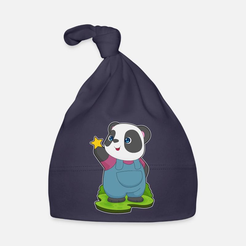 Panda Stern Baby Bio-Mütze