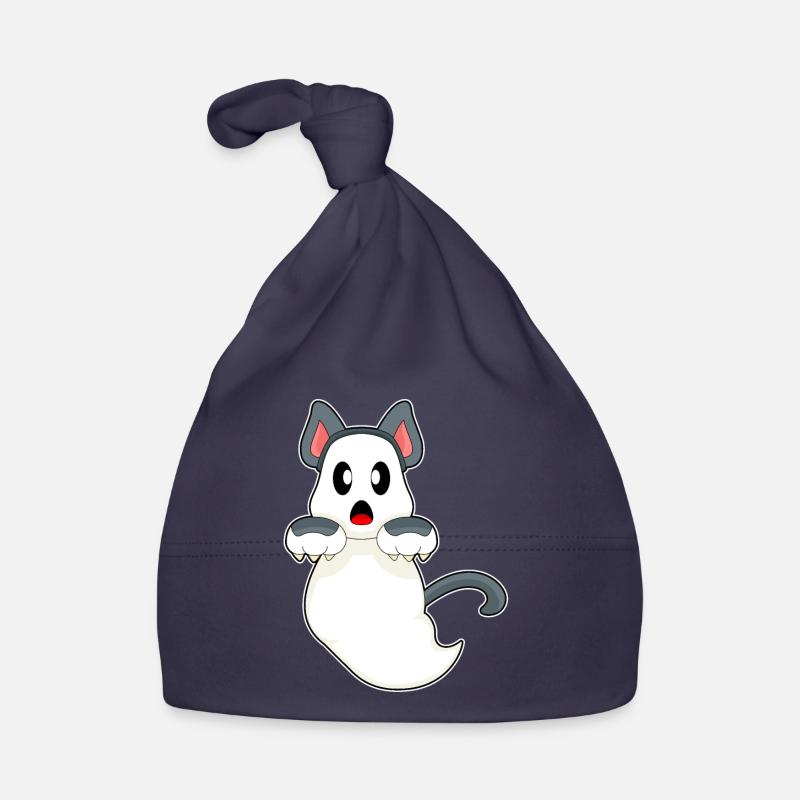 Cat Halloween Ghost Organic Baby Cap