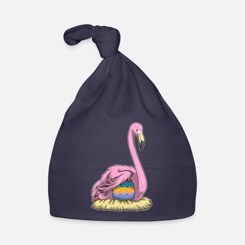 Flamingo Easter Easter Egg Nest Organic Baby Cap
