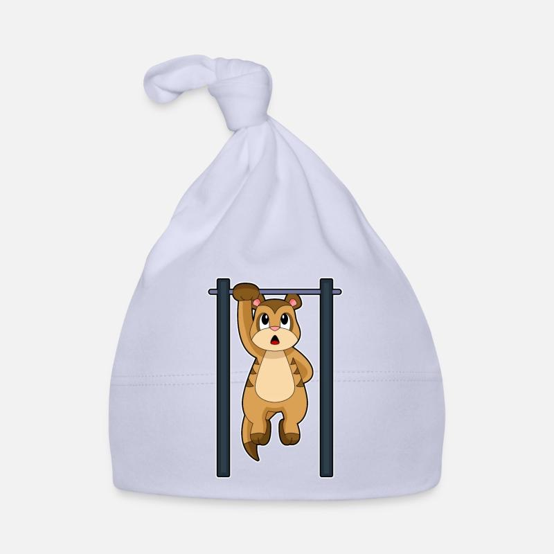 Suricate Bodybuilder Tractions Musculation Bonnet bio Bébé
