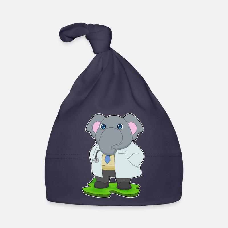 Elefant Arzt Arztkittel Baby Bio-Mütze