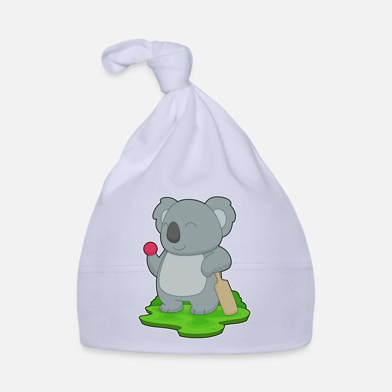 Koala Cricket Battes de cricket Bonnet bio Bébé