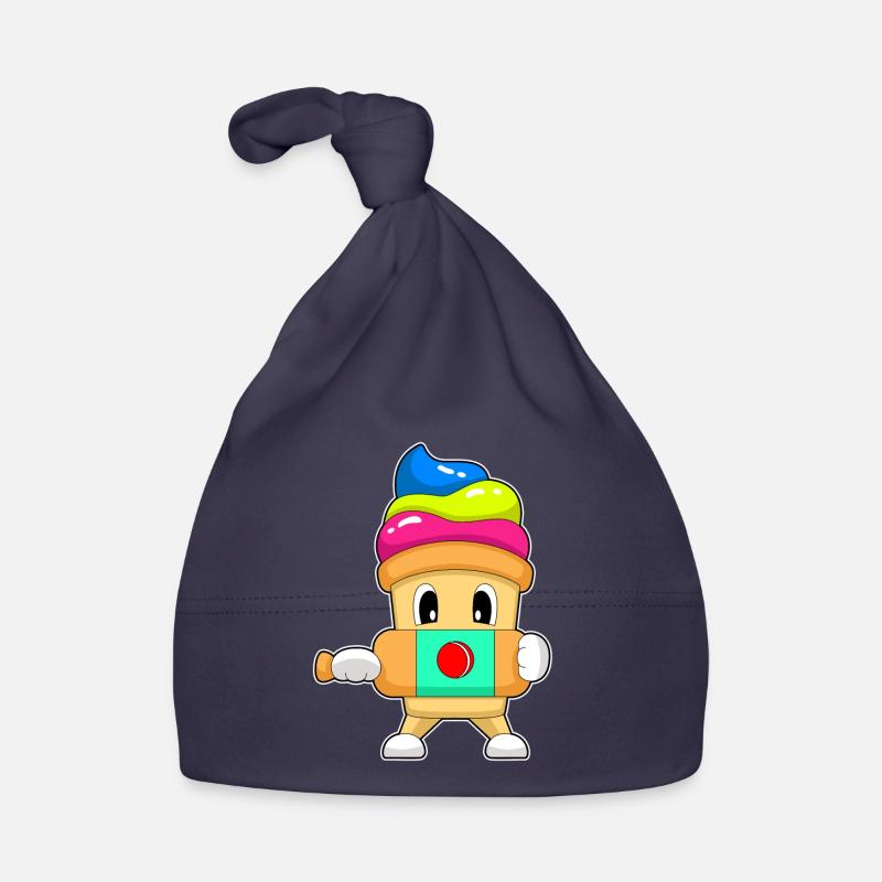 Sundae Cricket Cricket Bats Organic Baby Cap