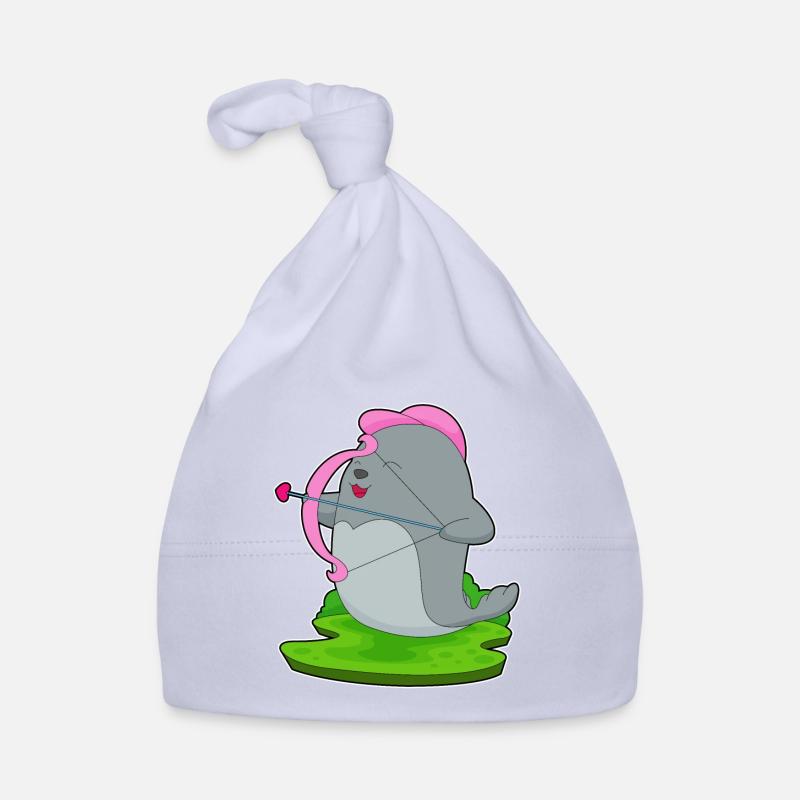 Seal Archer Arrow Bow Organic Baby Cap