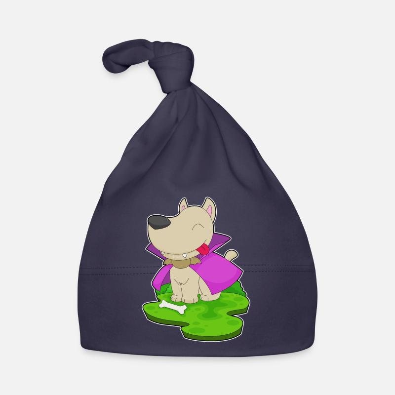 Dog Halloween Vampire Organic Baby Cap