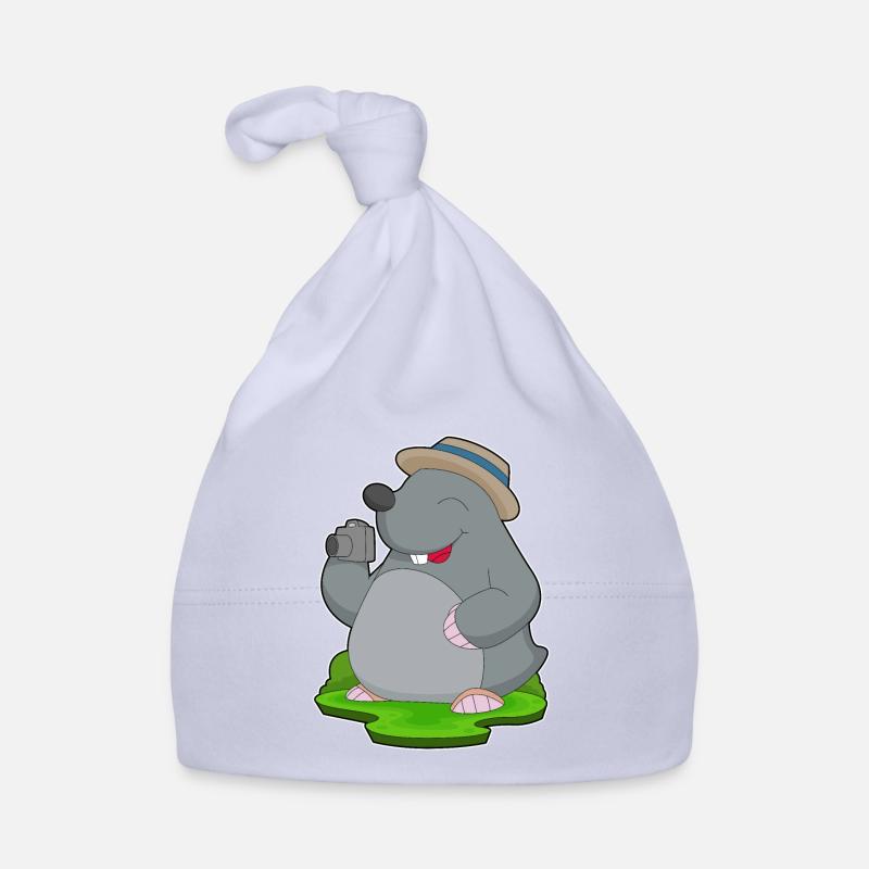 Mole Photographer Camera Organic Baby Cap