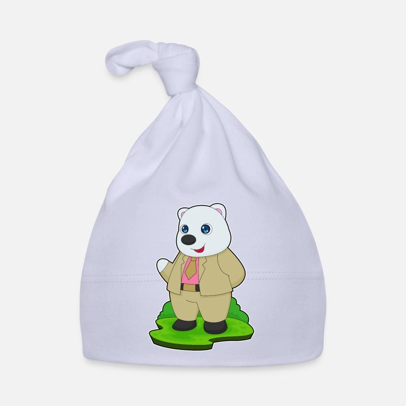 Eisbär Bräutigam Anzug Hochzeit Baby Bio-Mütze