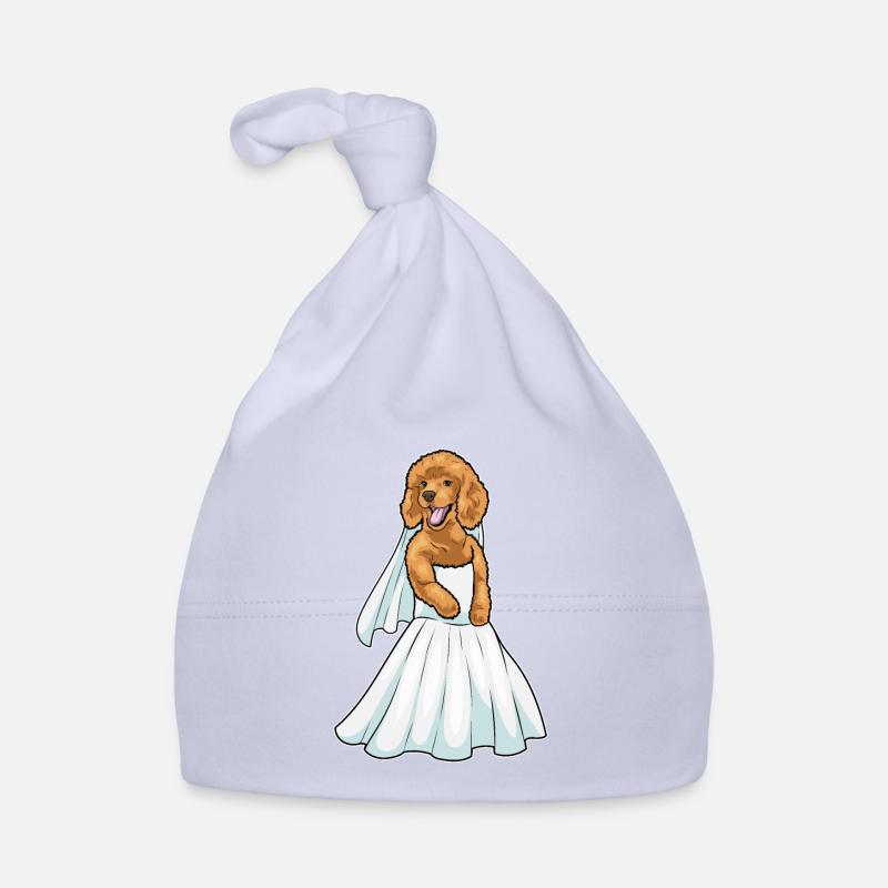 Caniche Robe de mariée Mariage Bonnet bio Bébé