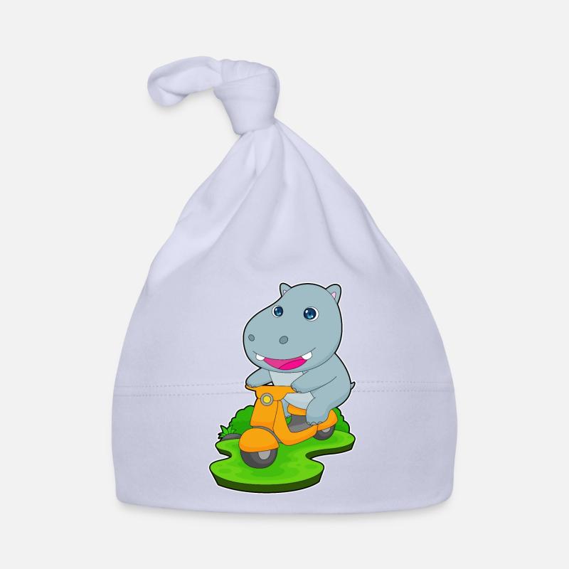 Nilpferd Motorroller Baby Bio-Mütze