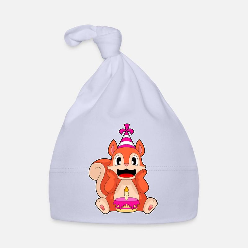Squirrel Birthday Party Hat Organic Baby Cap