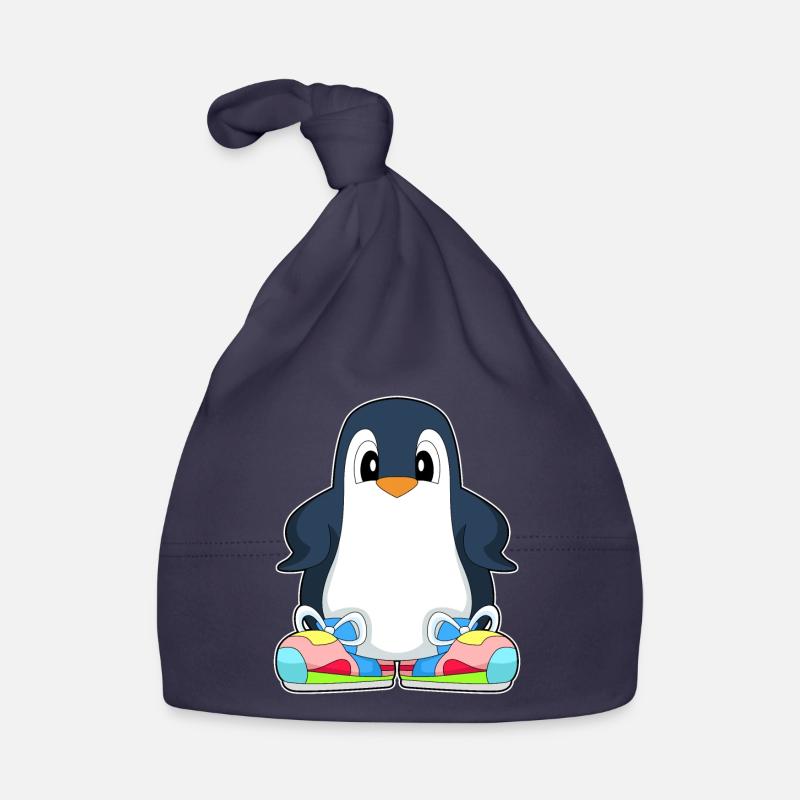 Pinguin große Schuhe Baby Bio-Mütze