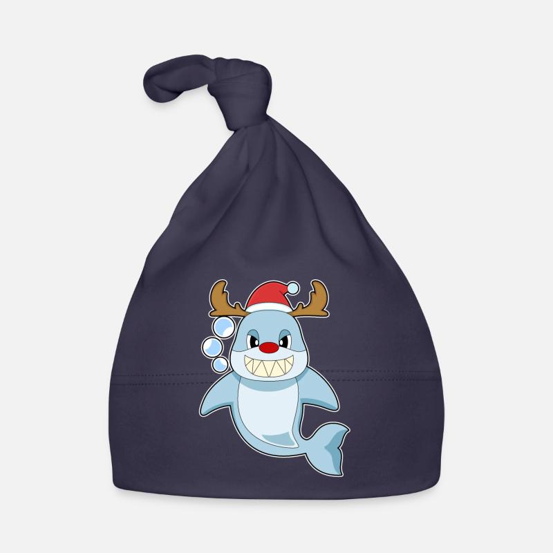 Requin Noël renne Bonnet bio Bébé