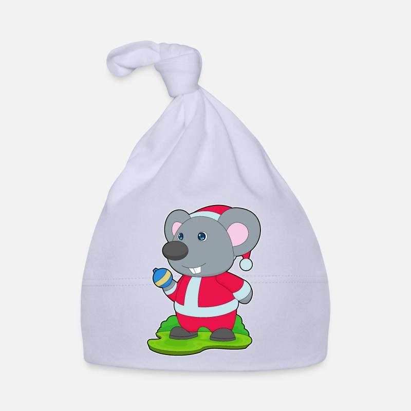 Maus Weihnachten Weihnachtskugel Baby Bio-Mütze