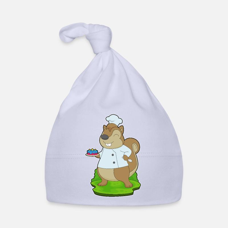 Squirrel Birthday Chef Organic Baby Cap