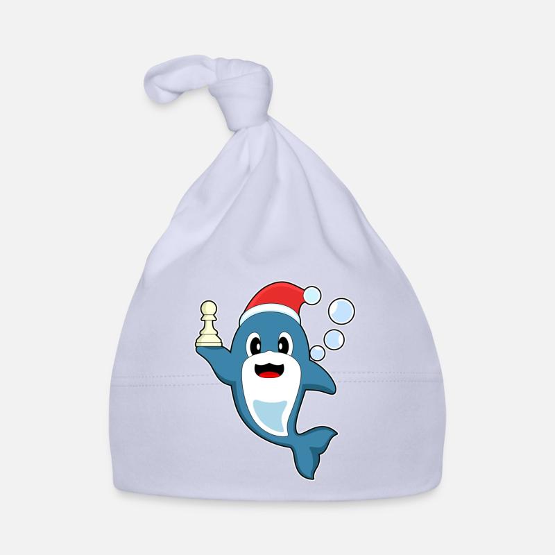 Delfin Weihnachten Schach Baby Bio-Mütze