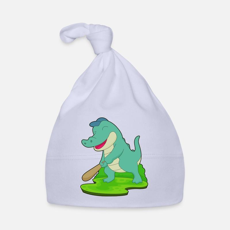Crocodile Baseball Baseball Bat Organic Baby Cap