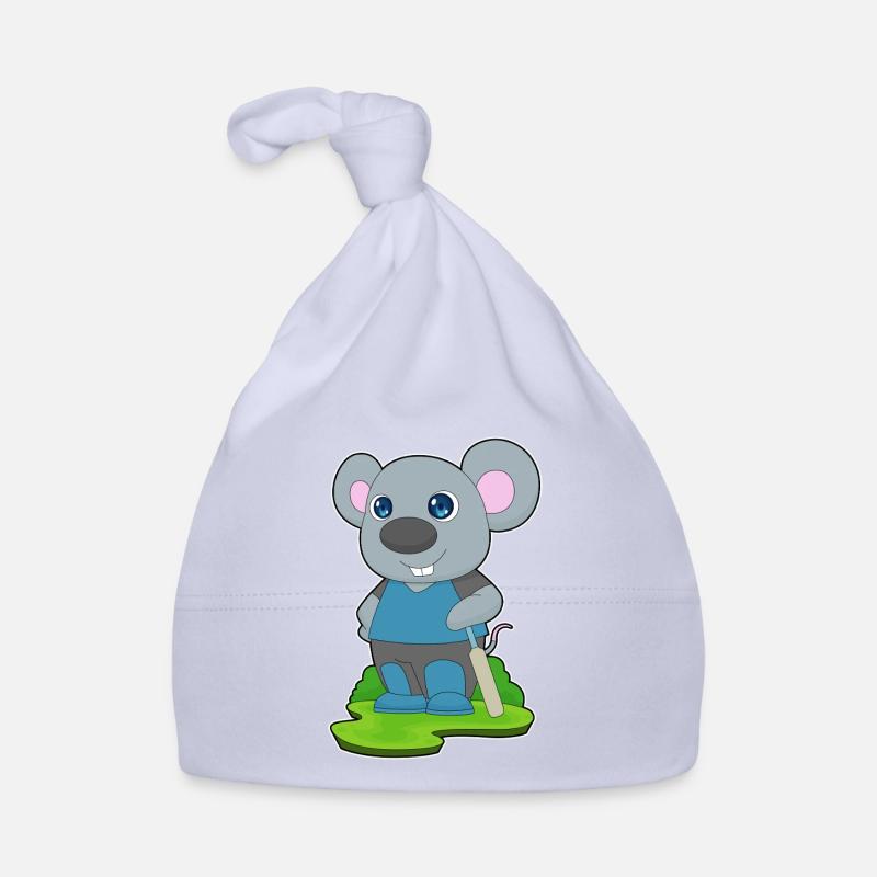 Maus Cricket Cricketschläger Baby Bio-Mütze