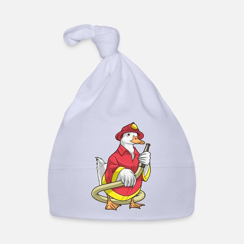 Duck Firefighter Fire Hose Fire Brigade Bonnet bio Bébé