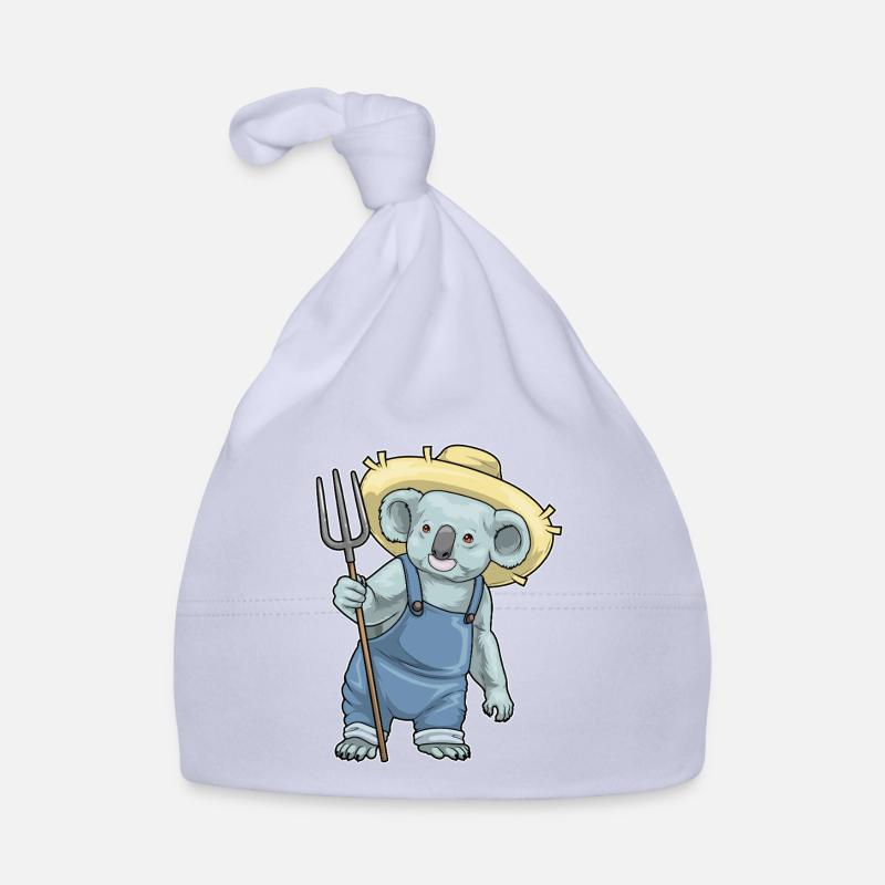 Koala Farmer Pitchfork Organic Baby Cap