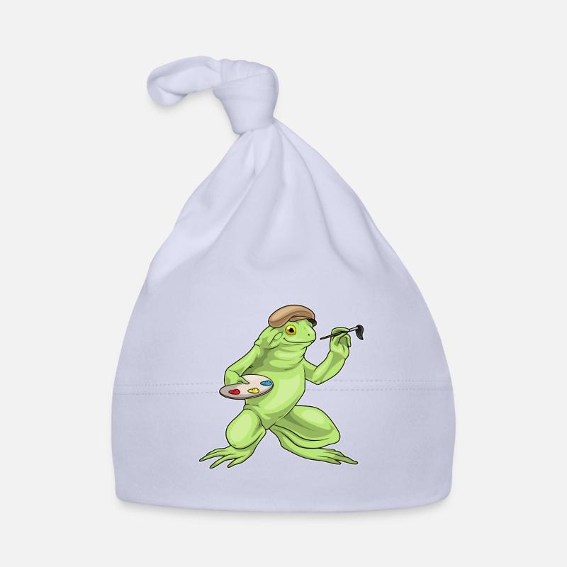 Frosch Maler Pinsel Malen Baby Bio-Mütze