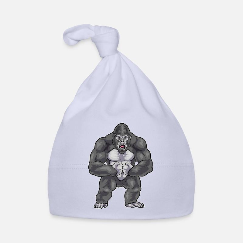 Gorilla Bodybuilder Bodybuilding Organic Baby Cap