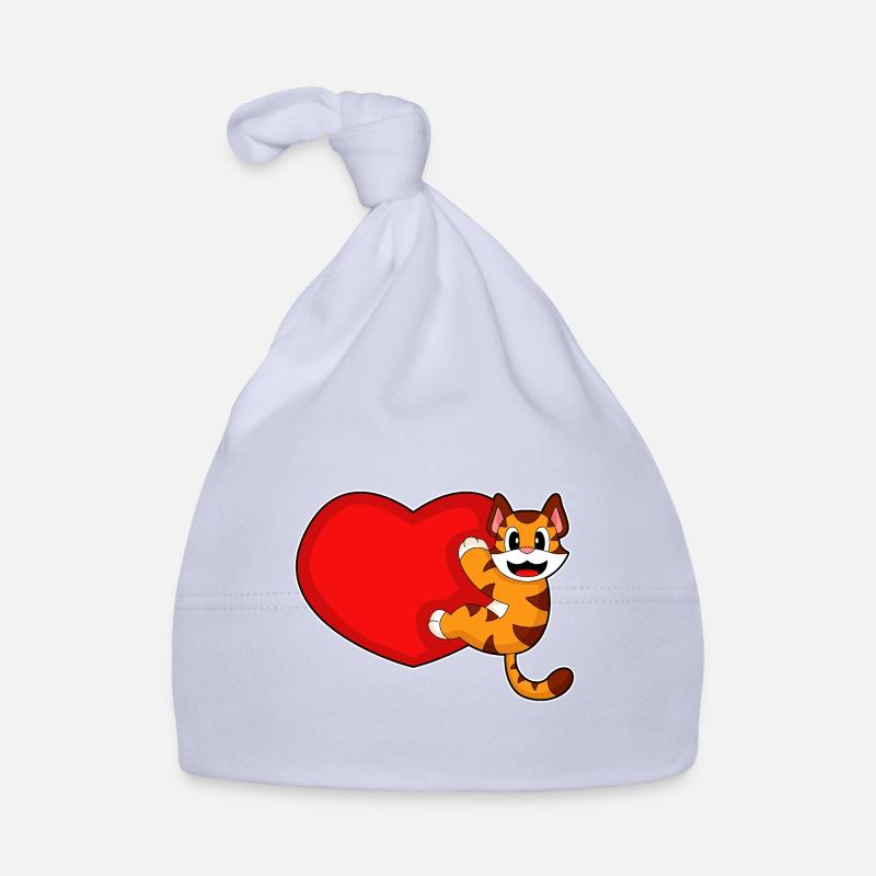 Tiger Herz Baby Bio-Mütze