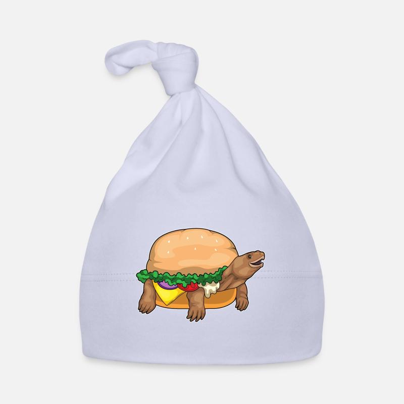 Turtle Cheeseburger Organic Baby Cap