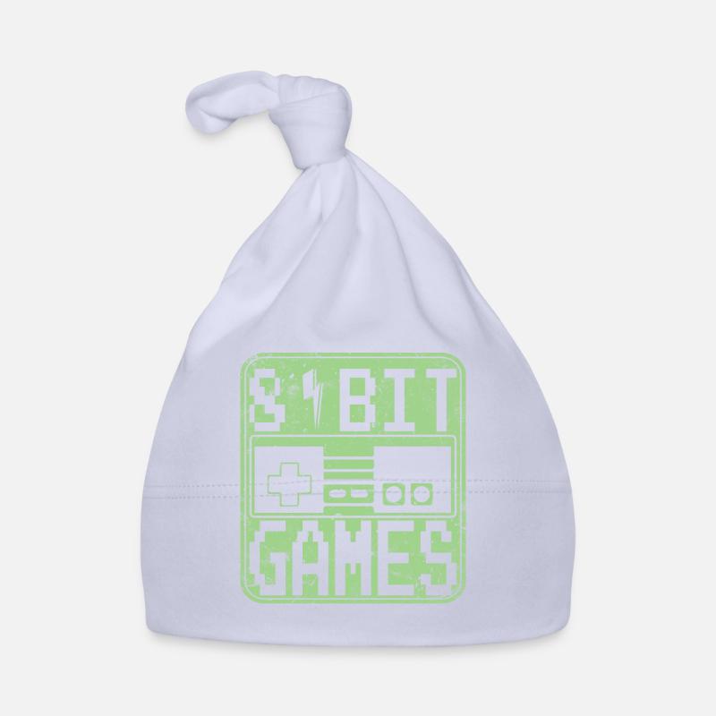T-shirt de jeu rétro des années 80 8 bits Bonnet bio Bébé