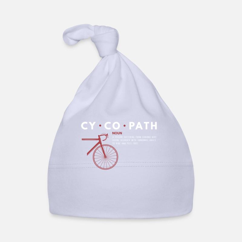 Cycopathe, vélo de course, idée cadeau de cycliste de course Bonnet bio Bébé