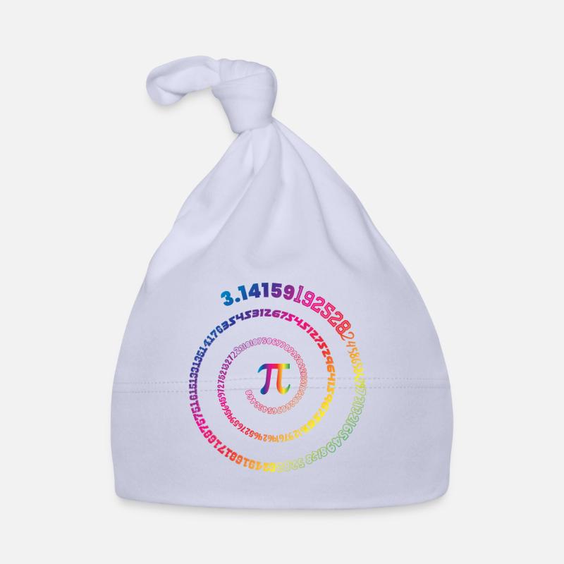 Mathematics Pi 3,145 Spiral Organic Baby Cap