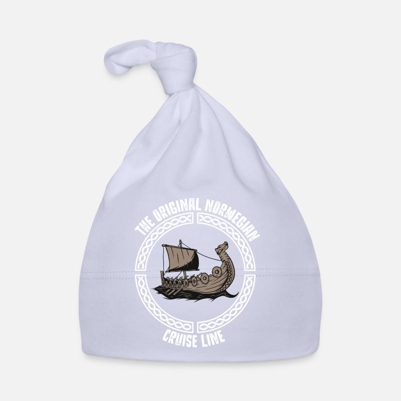 Cadeau Viking Viking, Odin, Valhalla, Thor - Bonnet bio Bébé - ciel