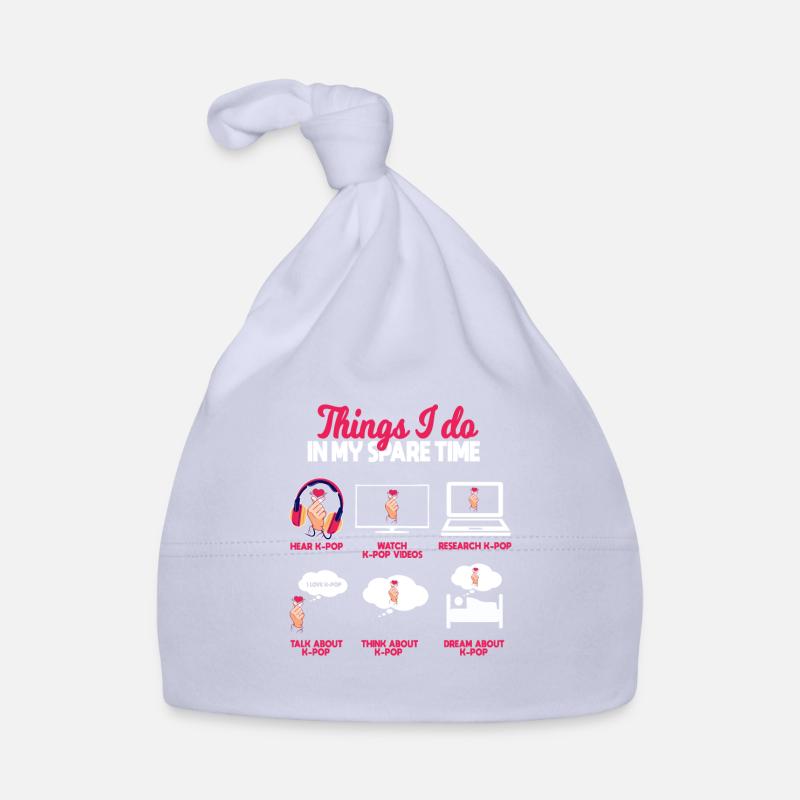 K Pop, Things I Do in My Free Time Organic Baby Cap