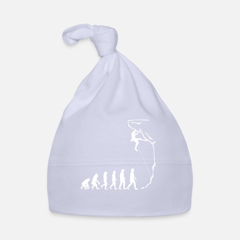 Evolution de l’escalade, Bouldern, Alpinisme - Bonnet bio Bébé - ciel