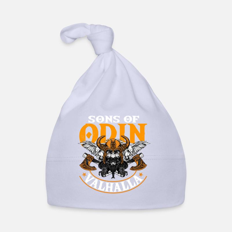 Fils Odin, Valhalla, Vikings, Vikings - Bonnet bio Bébé - ciel
