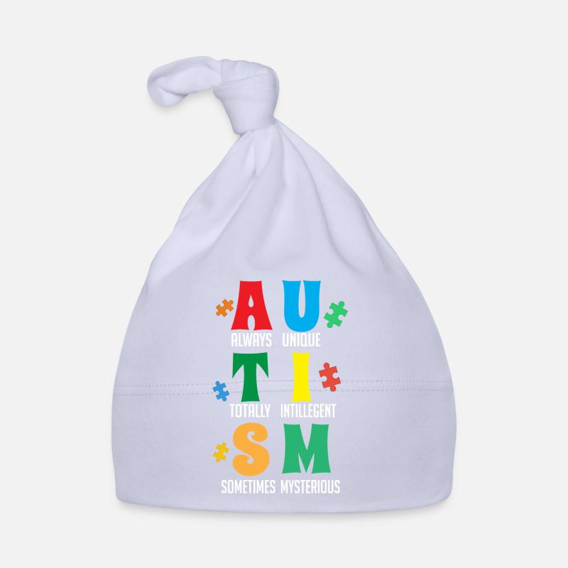 Autisme, Je porte bleu, conscience de l’autisme Bonnet bio Bébé