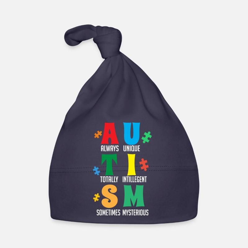 Autisme, Je porte bleu, conscience de l’autisme Bonnet bio Bébé