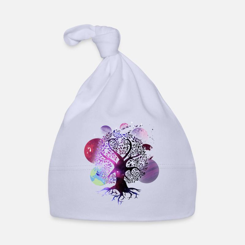 Arbre de la galaxie de la vie, planètes, système solaire, - Bonnet bio Bébé - ciel