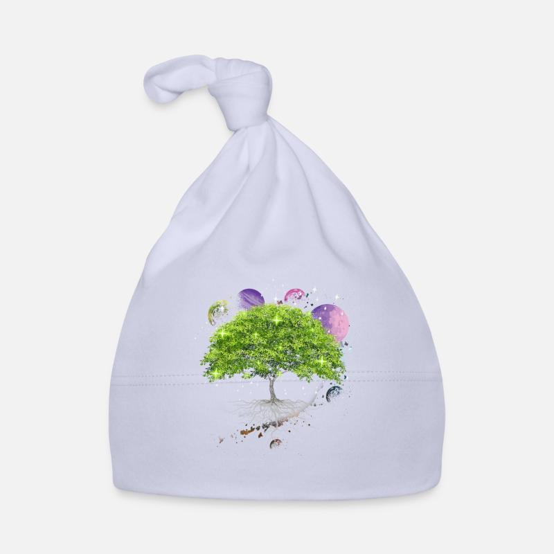 Arbre de la galaxie de la vie, planètes, système solaire, - Bonnet bio Bébé - ciel