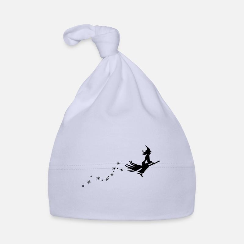 Balai de sorcière - Bonnet bio Bébé - ciel