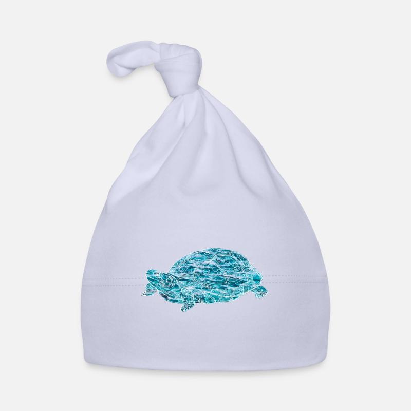 turtle, toad, animals, nature - Organic Baby Cap - sky