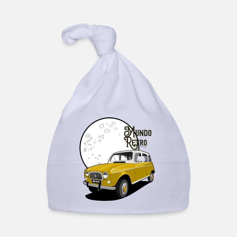 Rétro Monde - Bonnet bio Bébé - ciel