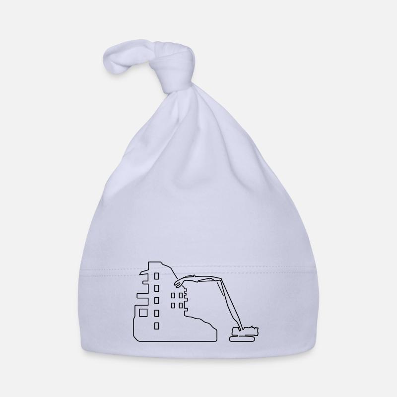 Demolition excavator construction site excavator building construction machine Organic Baby Cap