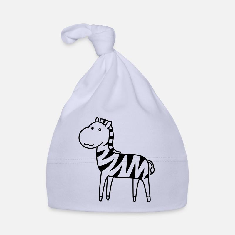 Zebra Comic Animal Organic Baby Cap