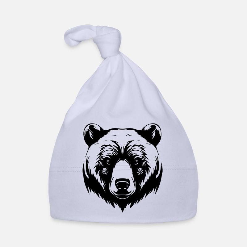 Bear Grizzly Animal Organic Baby Cap