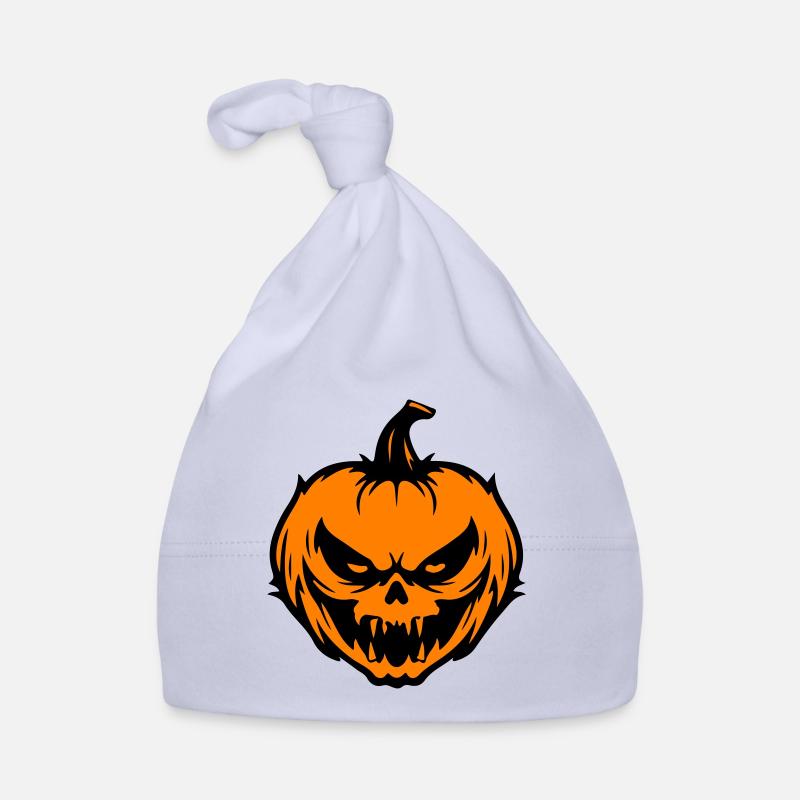 Grimace de citrouille Halloween Bonnet bio Bébé