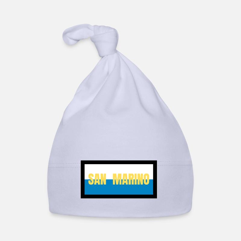Couleurs du drapeau de Saint-Marin Bonnet bio Bébé