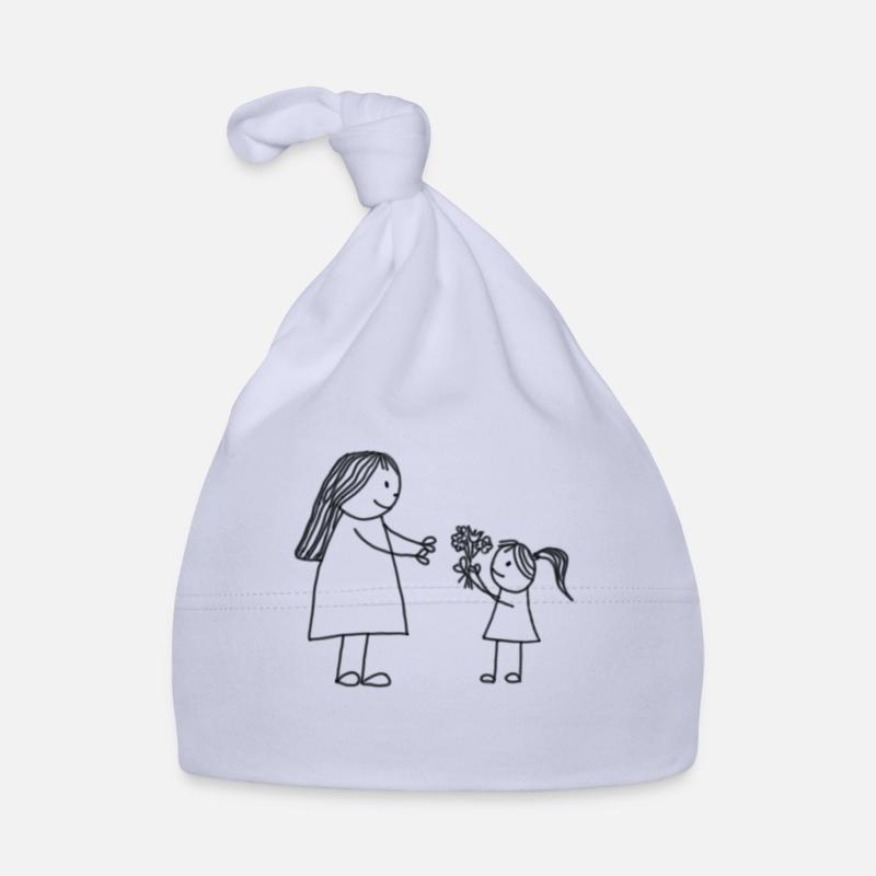Mère et fille Bonnet bio Bébé
