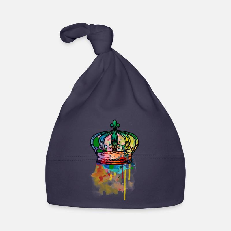 Colorful crown Organic Baby Cap