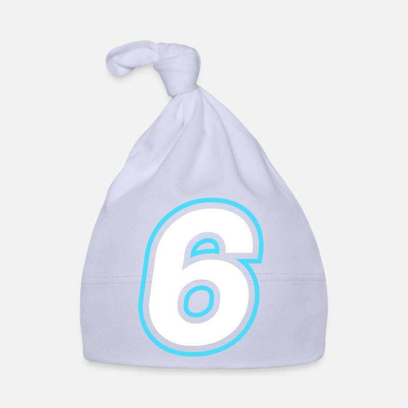 6 symbole de nombre Bonnet bio Bébé