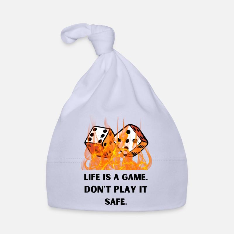 Life is a game. Don't play it safe. Baby Bio-Mütze